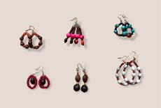 Boucles d'oreilles artisanales Guyanais