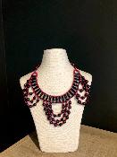 Collier rose et noir